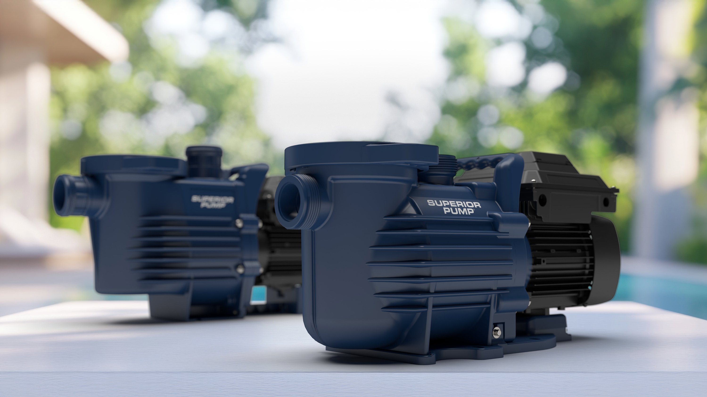 NEW BLUE FORCE™ POOL PUMP with FLOW IQ™ Technology
